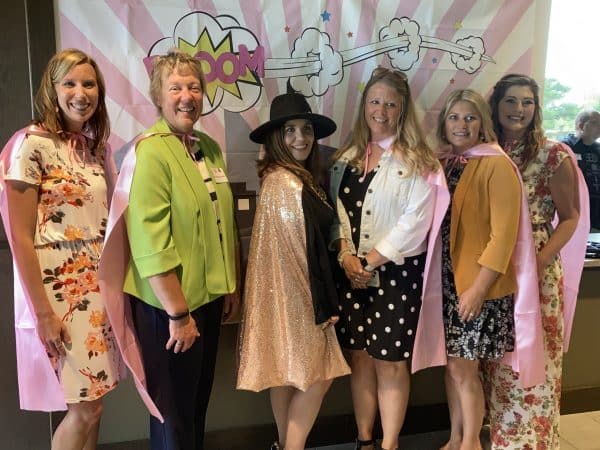 Group photo of Fond du Lac Area Women’s Fund members and Moraine Park President Bonnie Baerwald.