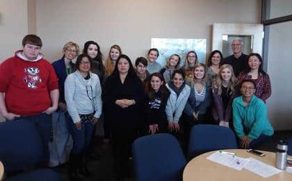 David Block with a group of ELL students
