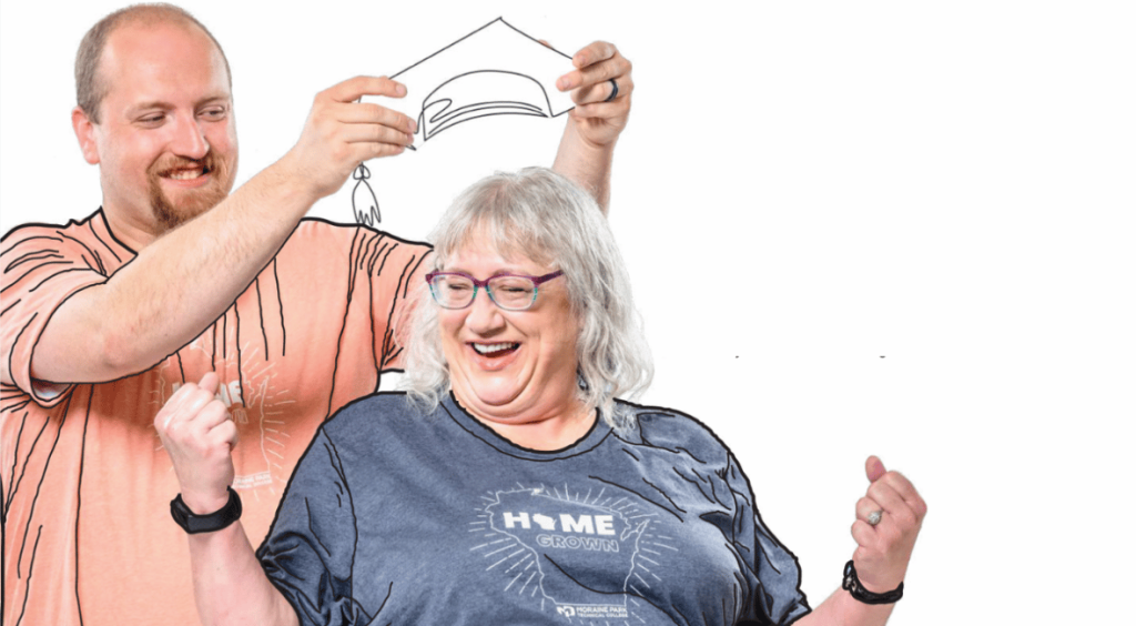 Linda Huckaby and her son Mike