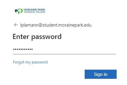 Enter password dialog box