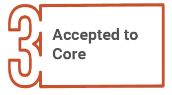 3. Accepted to Core