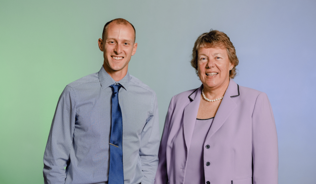 Keegan Schwab and Bonnie Baerwald