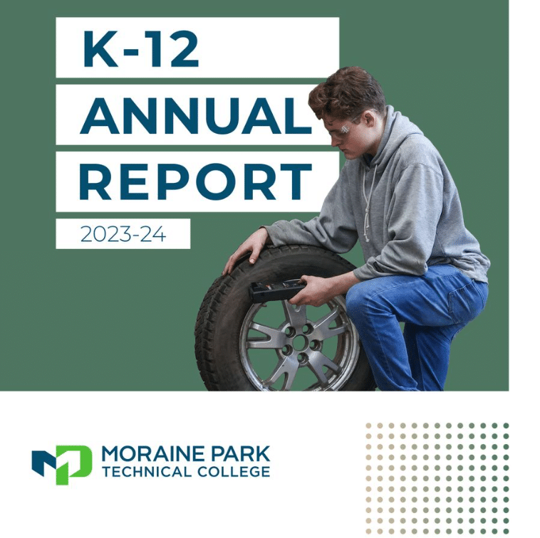 Front cover of K-12 Annual Report (2023-24).