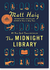 Book cover the Midnight Library by Matt Haig