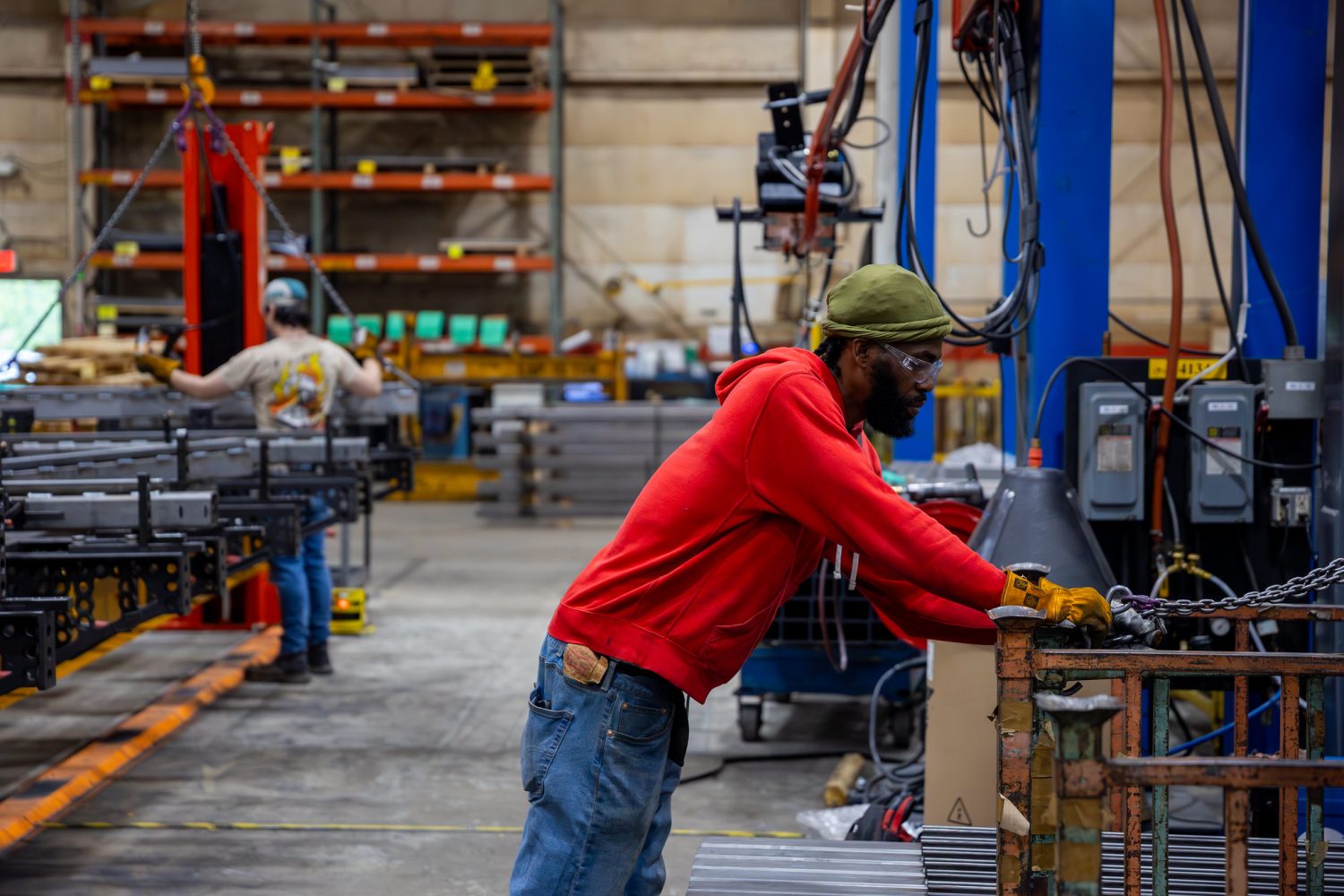 Maysteel Industries employees working