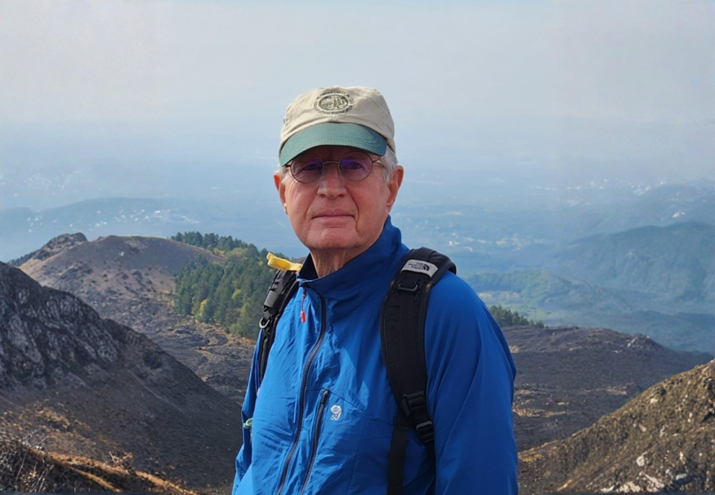 David Baldus smiling on a hike