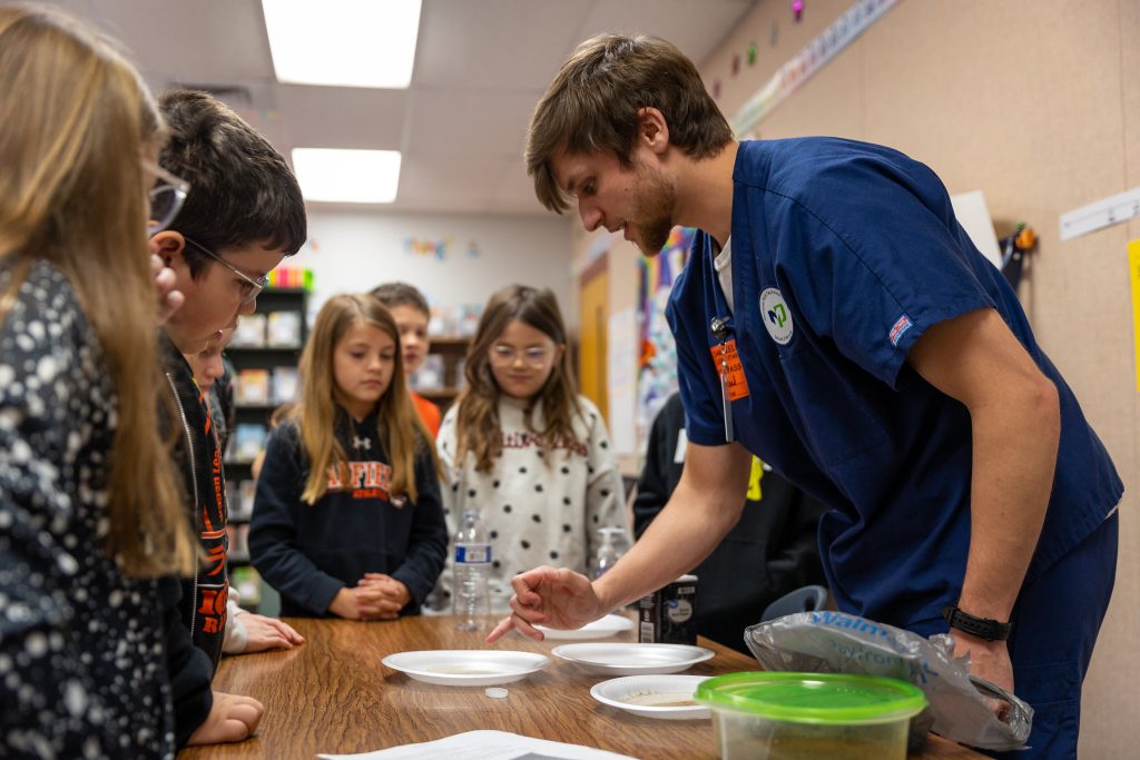 MPTC Nursing student teaching a class