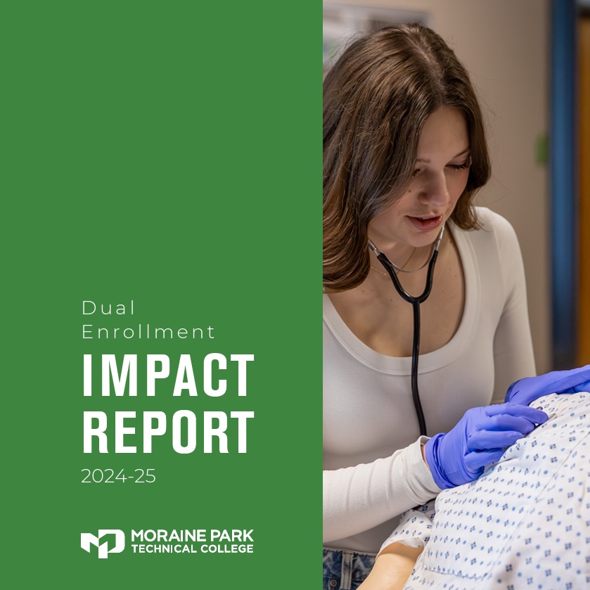 Front cover of Dual Enrollment Impact Report for 2024-25.
