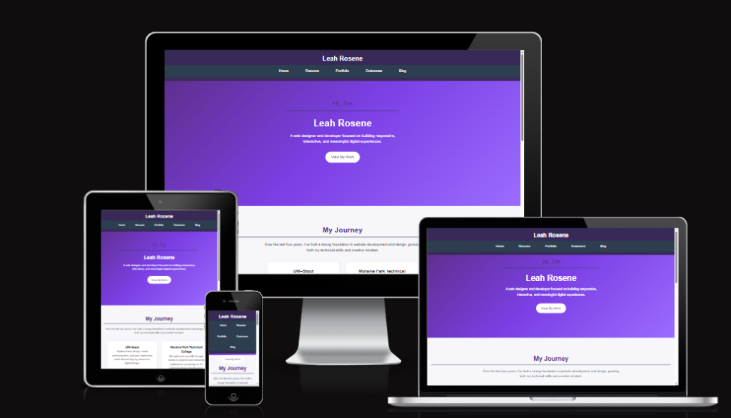 Web and Mobile App Developer Portfolio Showcase - Moraine Park