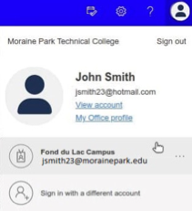 Image of signing in/profile
