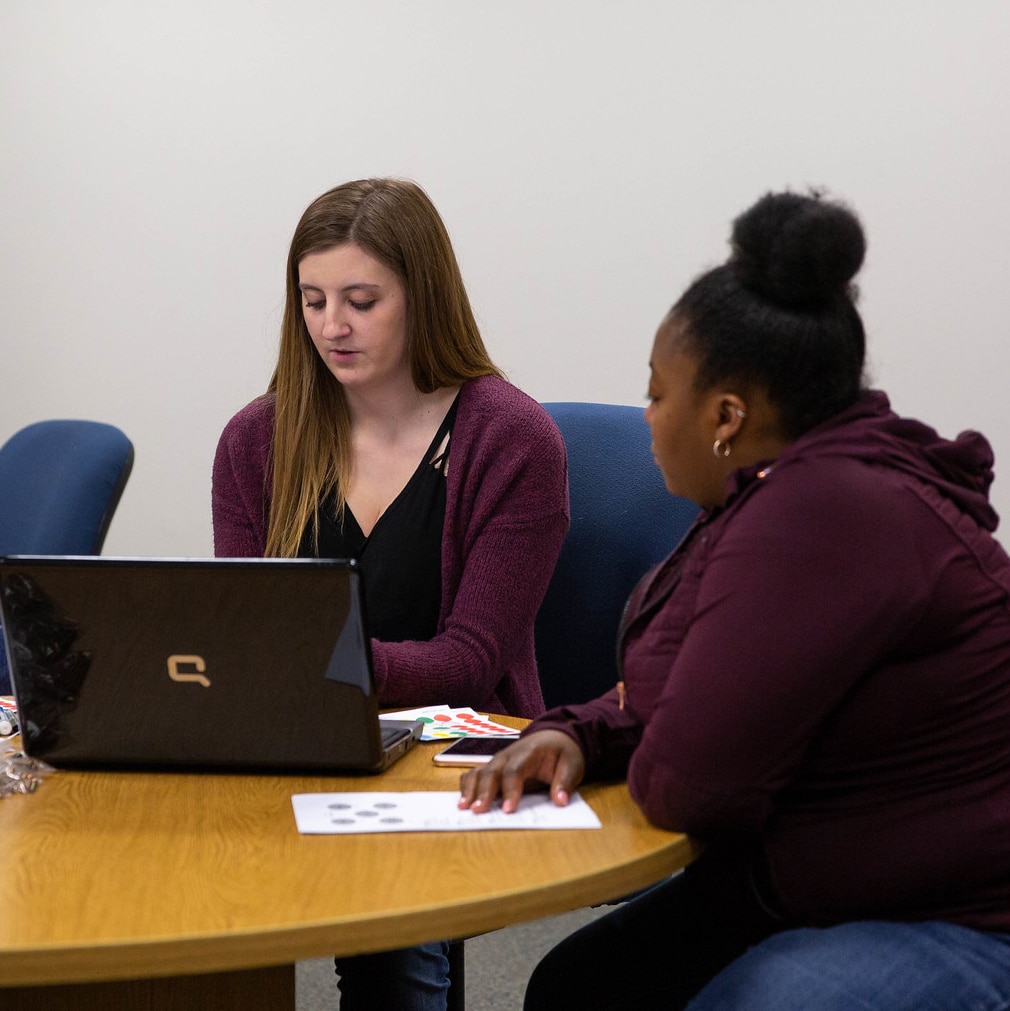 MPTC Business students working in a class setting