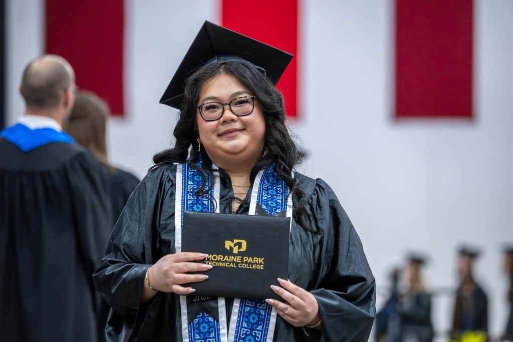 Student at Spring Commencement